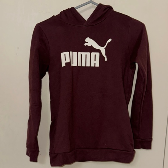 Puma Women's Maroon Hoodie Sweater - Picture 1 of 3